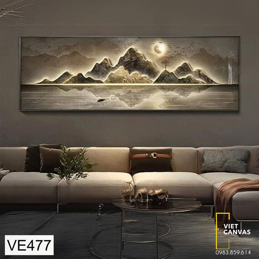 Tranh Trăng Trên Dãy Núi - VE477