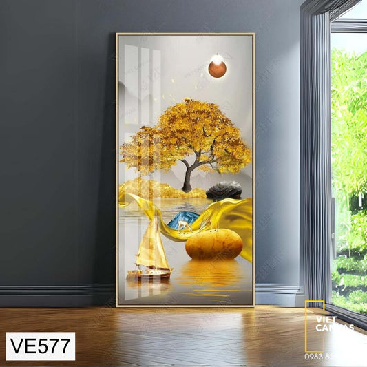 Tranh Nghệ Thuật Sắc Vàng - VE577