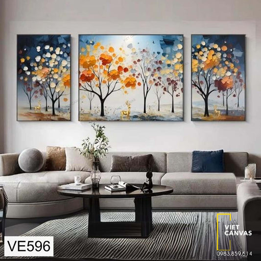 Bộ 3 Tranh Nghệ Thuật - VE596