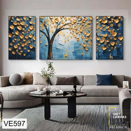 Bộ 3 Tranh Nghệ Thuật - VE597