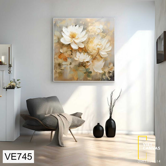 Tranh Nghệ Thuật Hoa Sắc Vàng - VE745