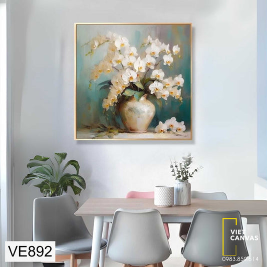 Tranh Hoa Sắc Trắng - VE892