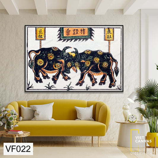 Tranh Lễ Hội Chọi Trâu - VF022