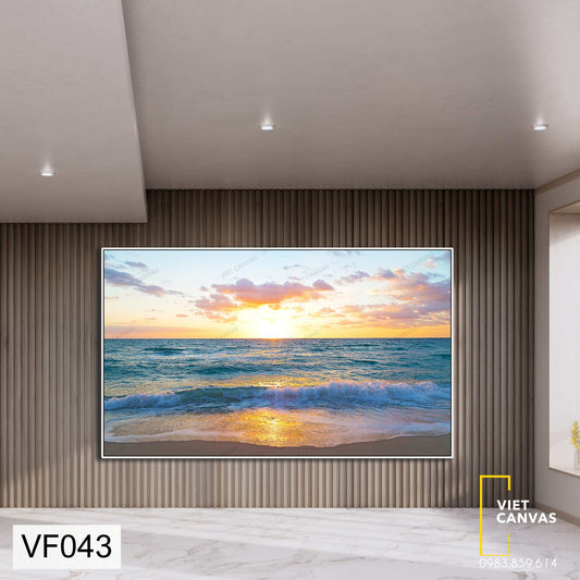 Tranh Biển Dưới Ánh Hoàng Hôn - VF043