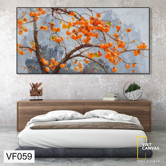 Tranh Cây Hồng Sum Xuê Trái - VF059