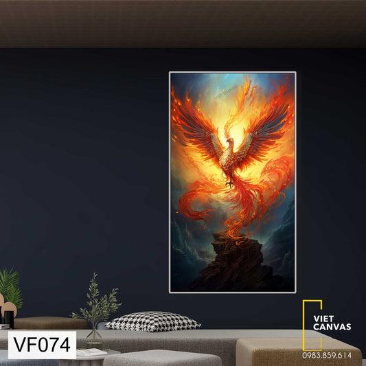 Tranh Phượng Hoàng Lửa - VF073