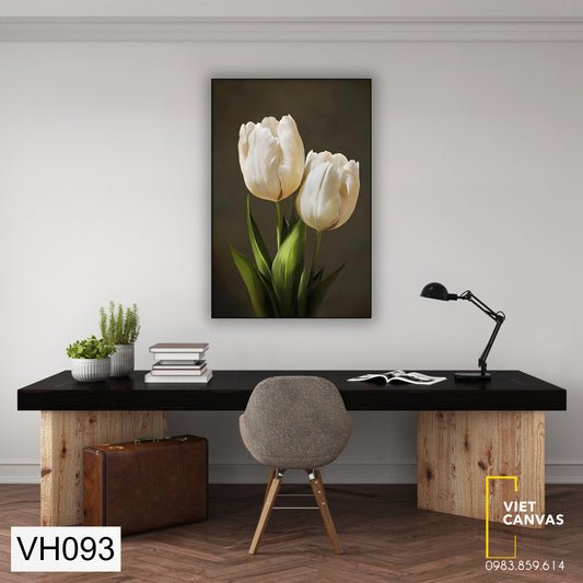 Tranh Hoa Tulip Nền Đen - VH093