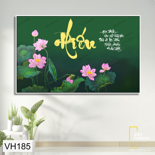 Tranh Quotes Chữ Hiếu - VH185