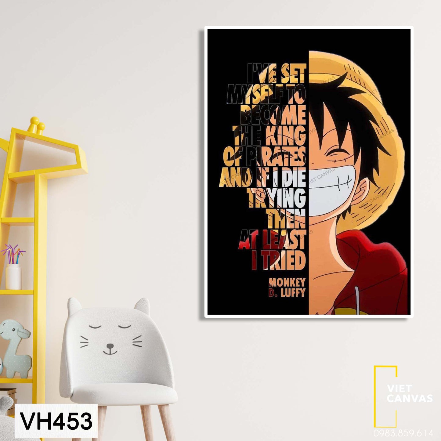 Tranh One Piece Và Chữ Ý Nghĩa - VH453