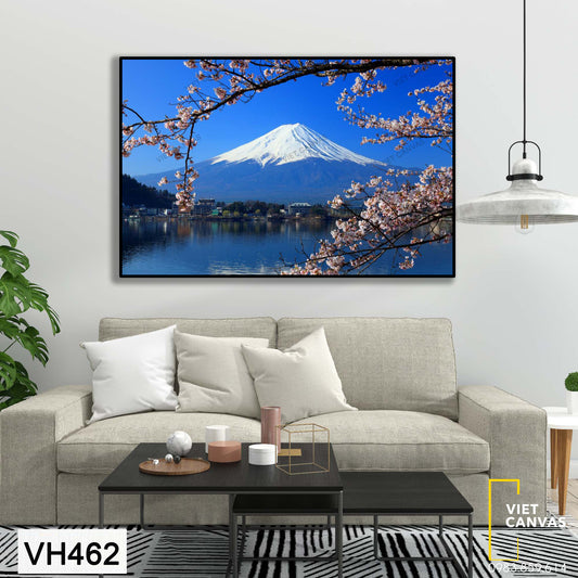 Tranh Núi Phú Sĩ Và Hoa Anh Đào - VH462