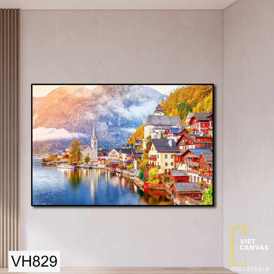Tranh Cảnh Phố Cảng - VH829