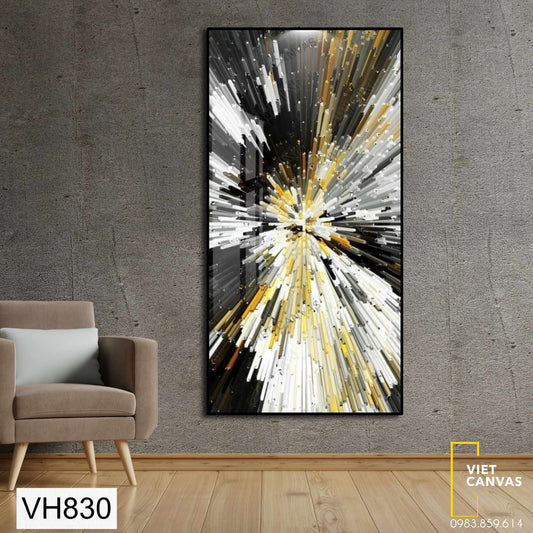 Tranh Nghệ Thuật Trừu Tượng Tia Toả - VH830