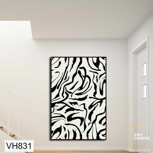 Tranh Trừu Tượng Vọc Ngựa Vằn - VH831