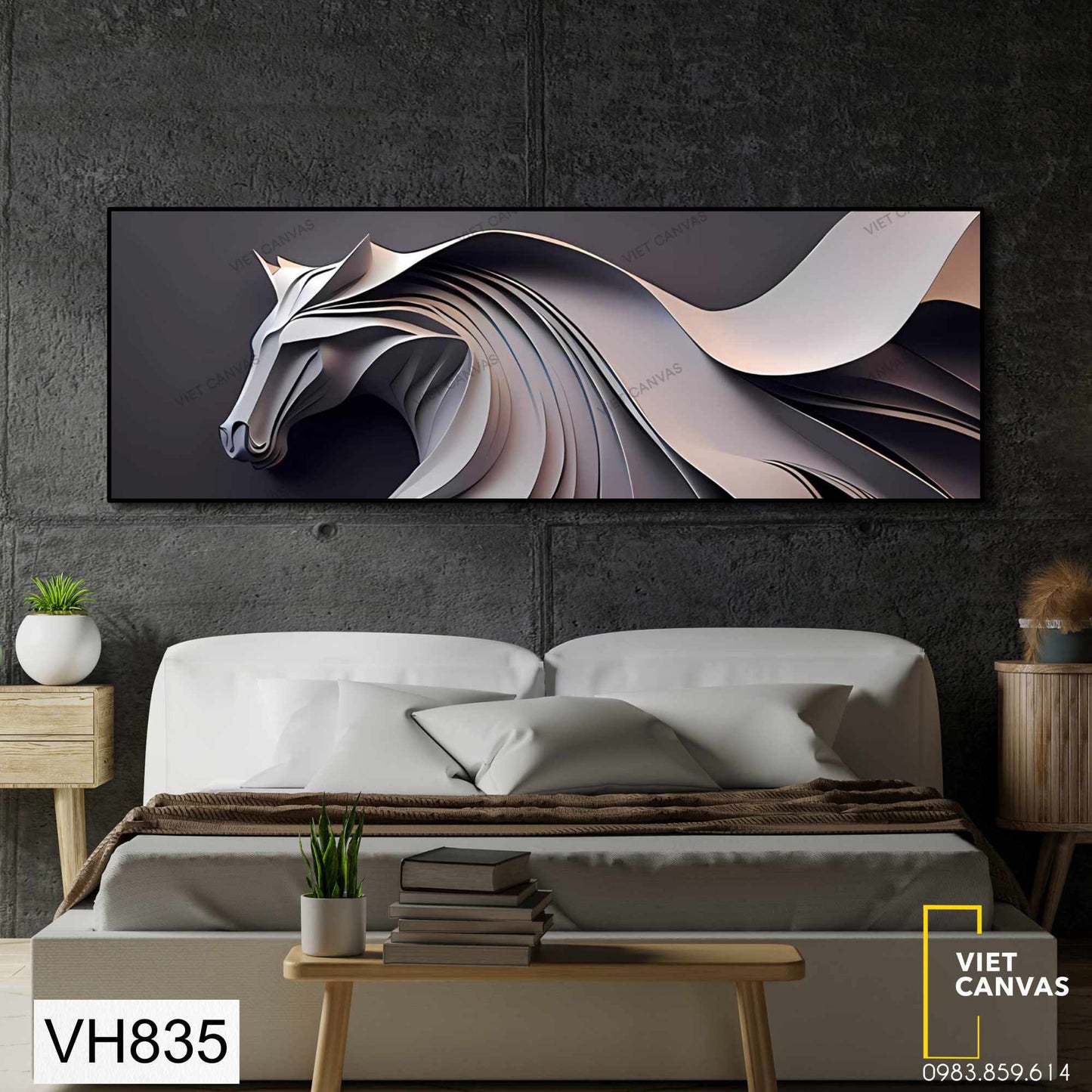 Tranh Ngựa Trừu Tượng - VH835