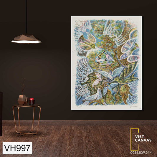 Tranh Nghệ Thuật Minh Hoạ Đàn Én - VH997