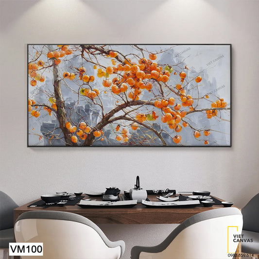 Tranh Cành Hồng Trĩu Quả VM100