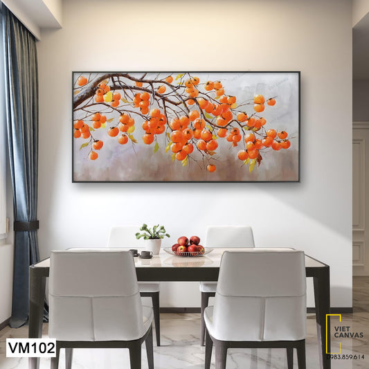 Tranh Trang Trí Quả Hồng Chín VM102