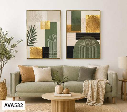 Bộ 2 Tranh Tối Giản - AVA532