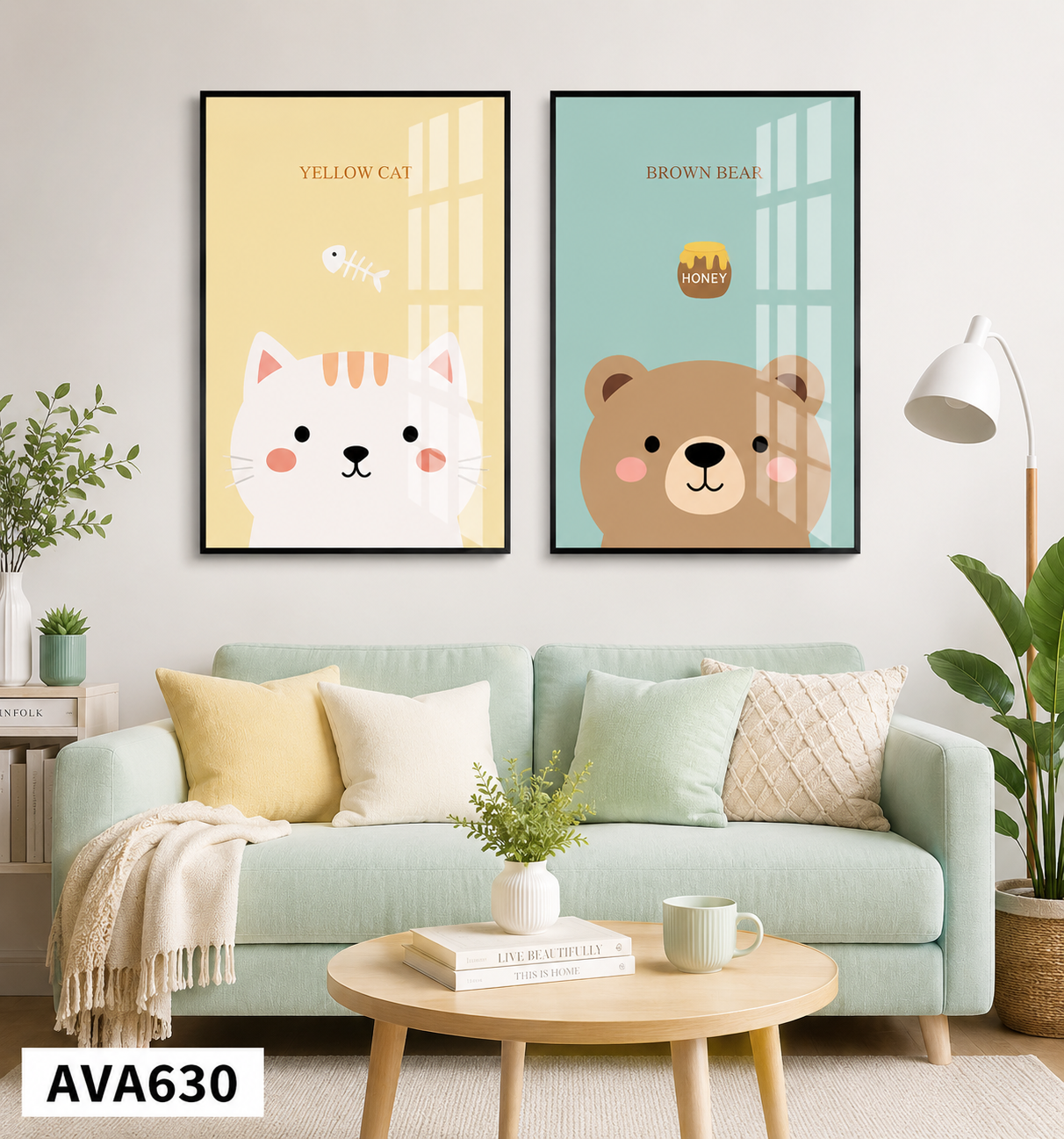 Bộ 2 Tranh Hoạt Hình - AVA630