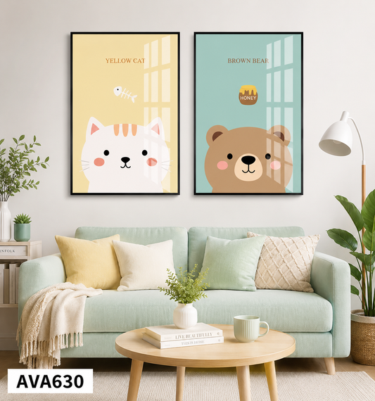 Bộ 2 Tranh Hoạt Hình - AVA630