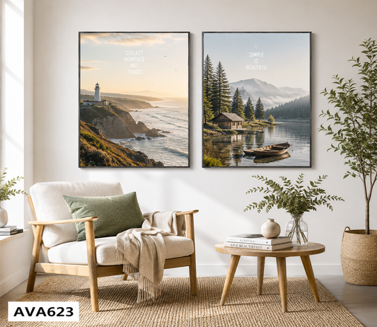 Bộ 2 Tranh Phong Cảnh - AVA623