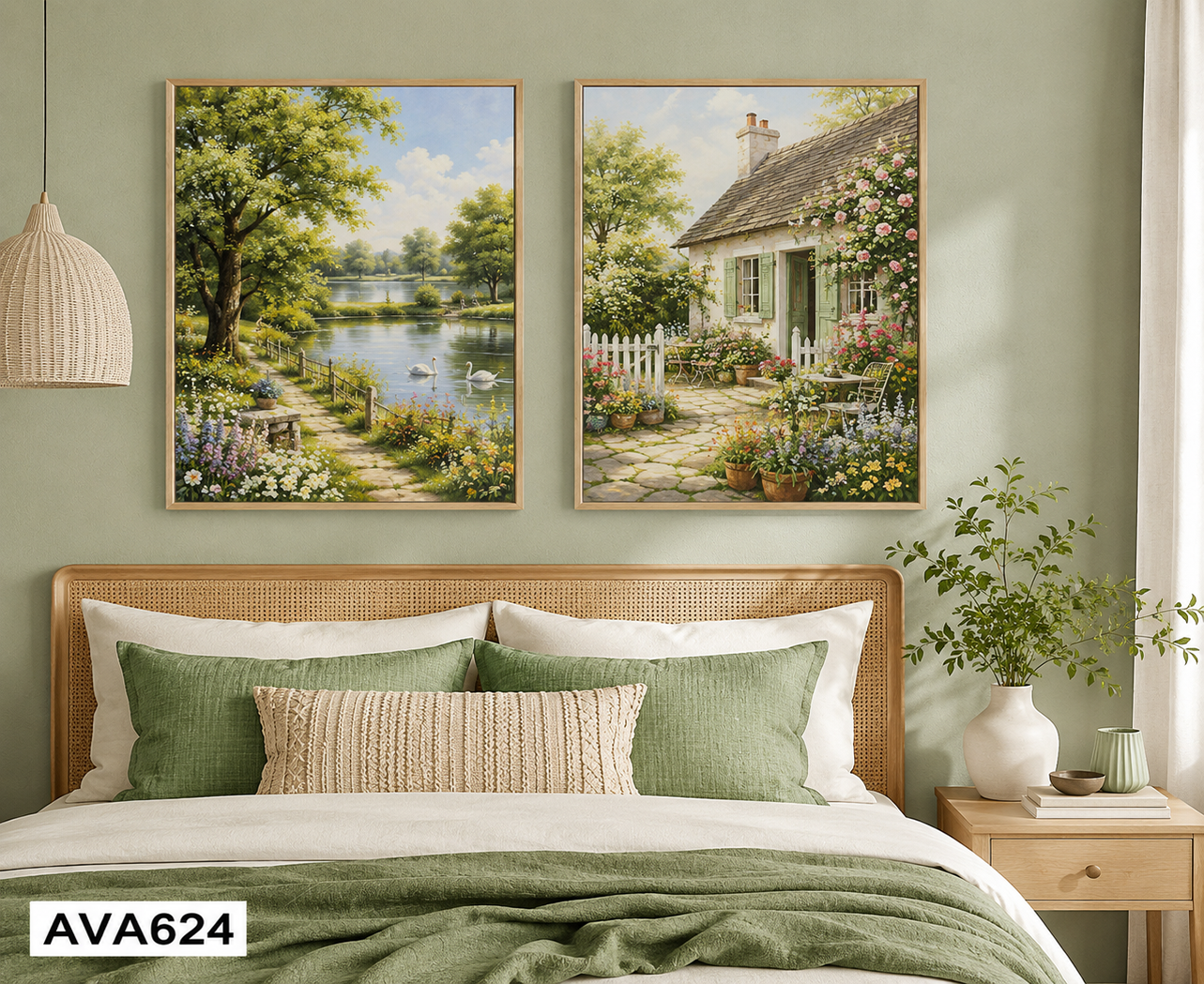 Bộ 2 Tranh Phong Cảnh - AVA624