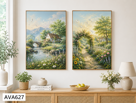 Bộ 2 Tranh Phong Cảnh- AVA627