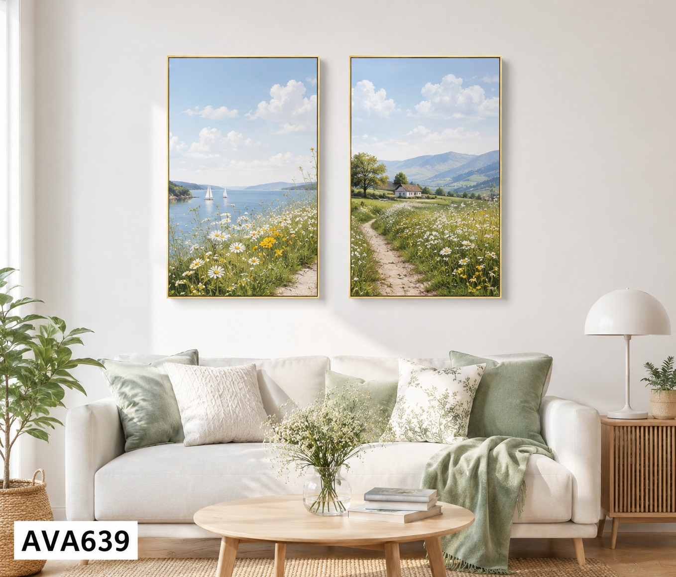 Bộ 2 Tranh Phong Cảnh - AVA639