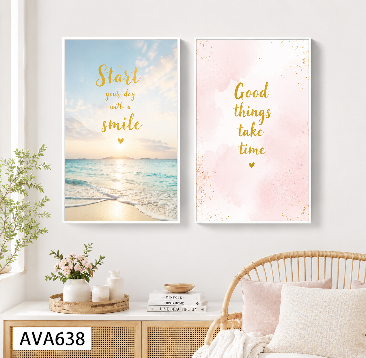 Bộ 2 Tranh Phong Cảnh - AVA638
