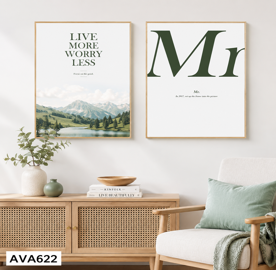 Bộ 2 Tranh Quotes - AVA622
