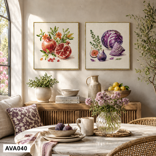 Bộ 2 Tranh Thực Phẩm - AVA040