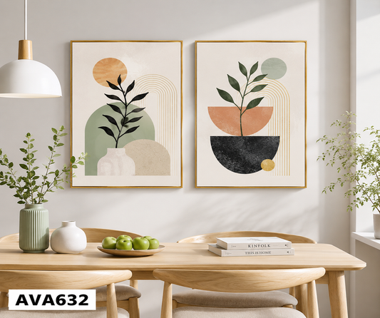 Bộ 2 Tranh Tối Giản - AVA632