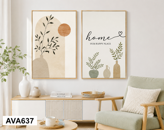 Bộ 2 Tranh Tối Giản - AVA637