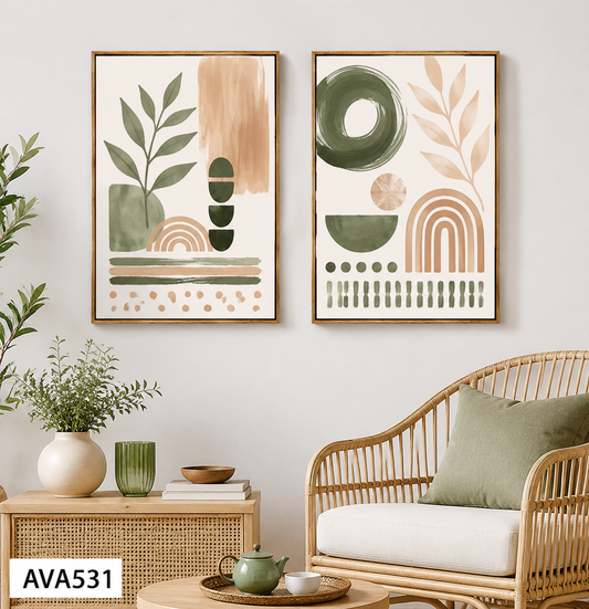 Bộ 2 Tranh Tối Giản - AVA531