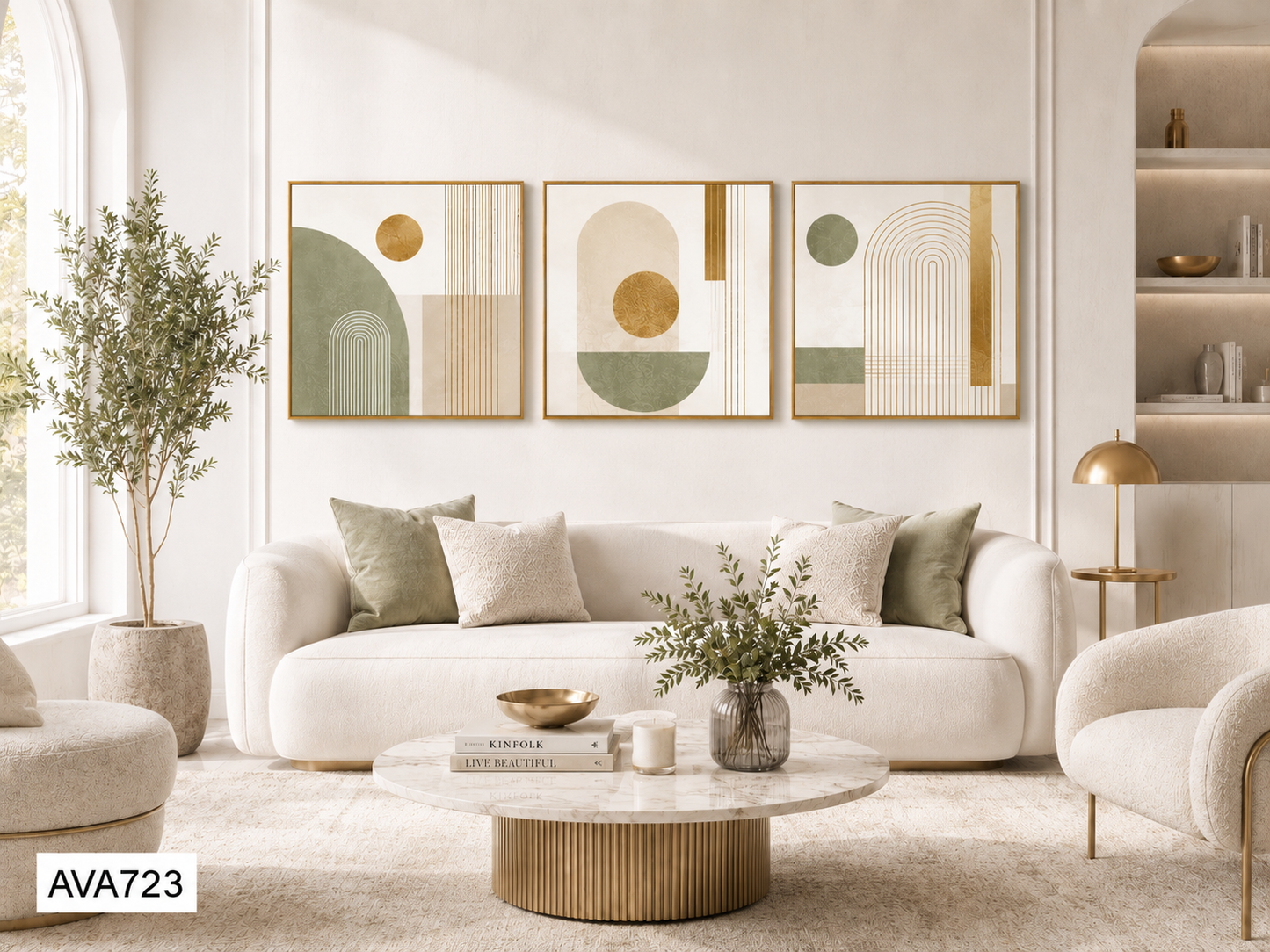 Bộ 3 Tranh Hình Học Trừu Tượng - AVA723