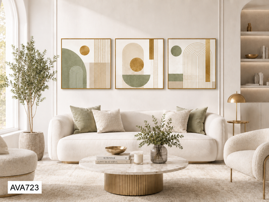 Bộ 3 Tranh Hình Học Trừu Tượng - AVA723