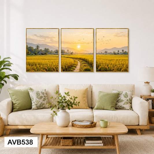 Bộ 3 Tranh Đồng Quê - AVB538
