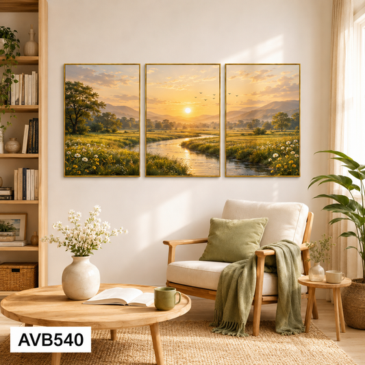 Bộ 3 Tranh Đồng Quê - AVB540