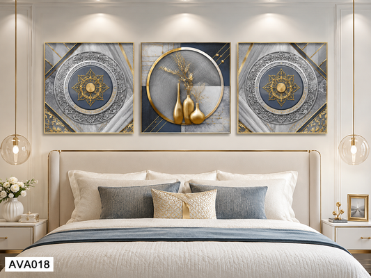 Bộ 3 Tranh Hoạ Tiết - AVA018