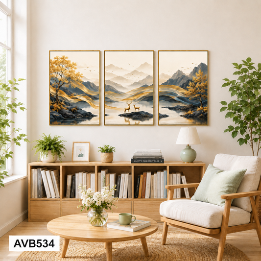 Bộ 3 Tranh Núi - AVB534