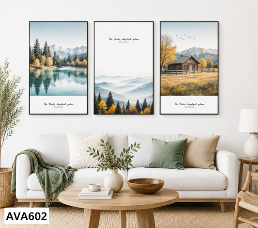 Bộ 3 Tranh Phong Cảnh - AVA602