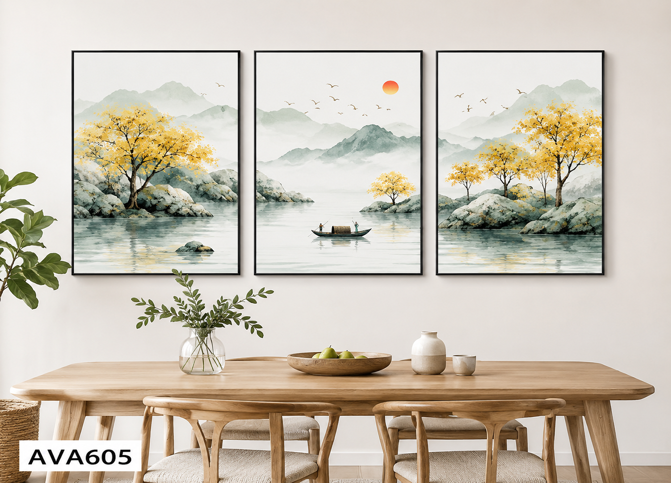 Bộ 3 Tranh Phong Cảnh - AVA605