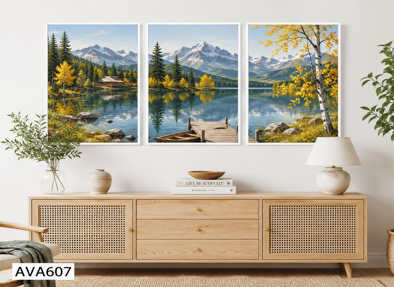 Bộ 3 Tranh Phong Cảnh - AVA607