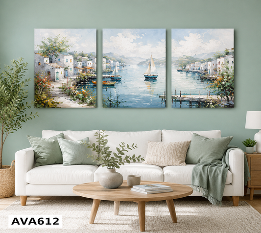 Bộ 3 Tranh Phong Cảnh - AVA612