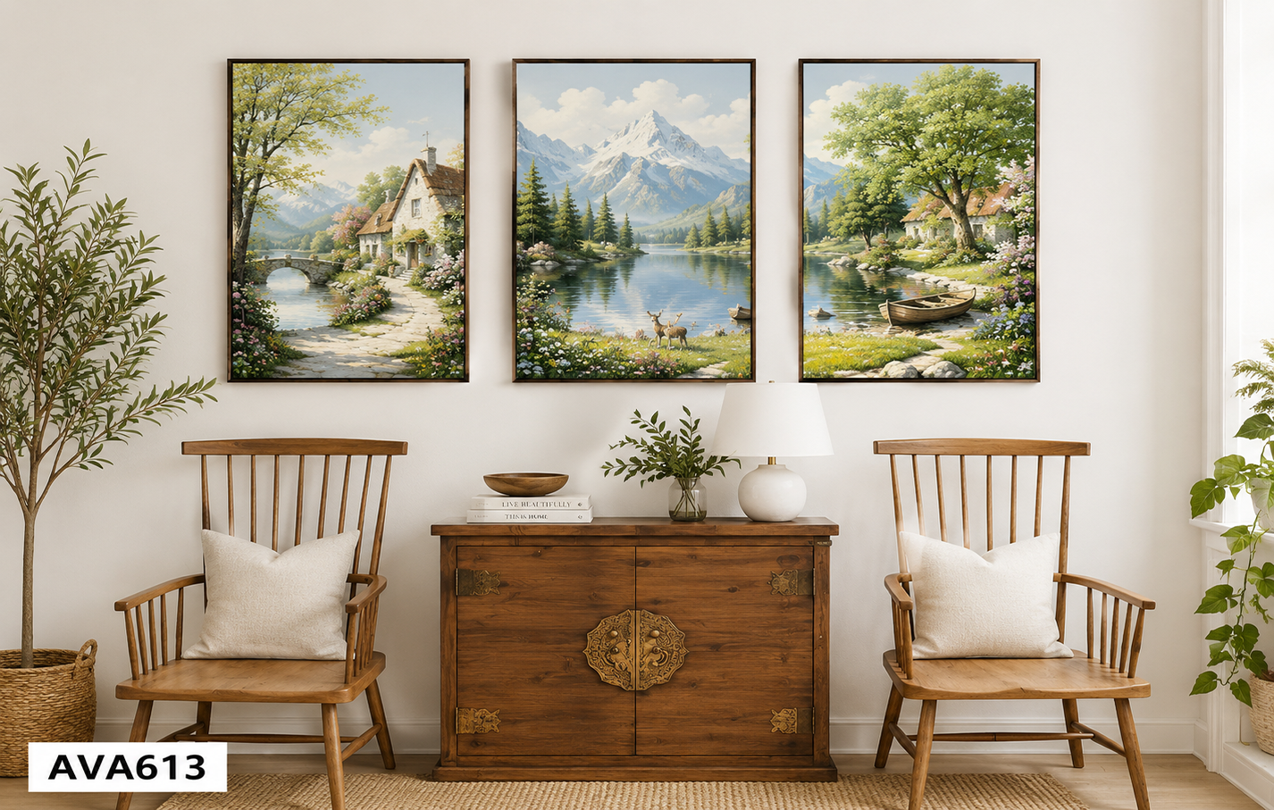 Bộ 3 Tranh Phong Cảnh - AVA613