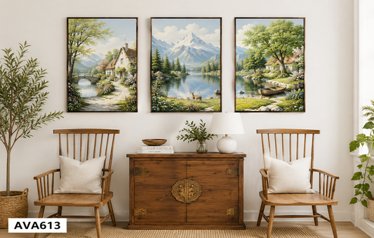 Bộ 3 Tranh Phong Cảnh - AVA613