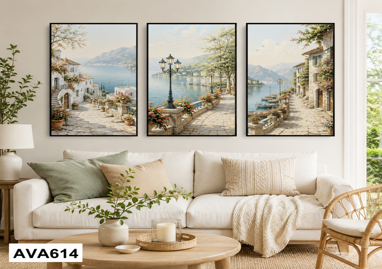 Bộ 3 Tranh Phong Cảnh - AVA614