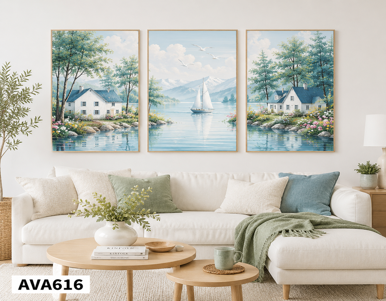 Bộ 3 Tranh Phong Cảnh - AVA616