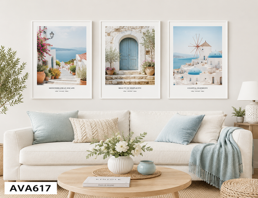 Bộ 3 Tranh Phong Cảnh - AVA617