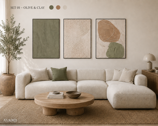 Bộ 3 Tranh Tối Giản - AVA001